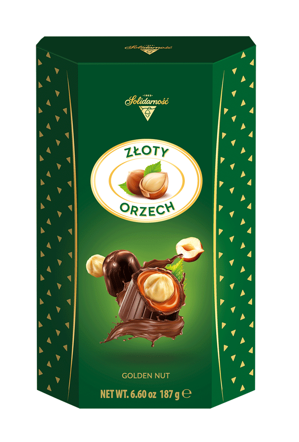 Solidarnosc Golden Nut With Hazelnut Filling ( Zloty Orzech) 187g