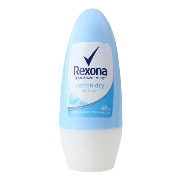 Rexona Deodorant Roll-On cotton dry 48h anti-perspirant, 50 mL