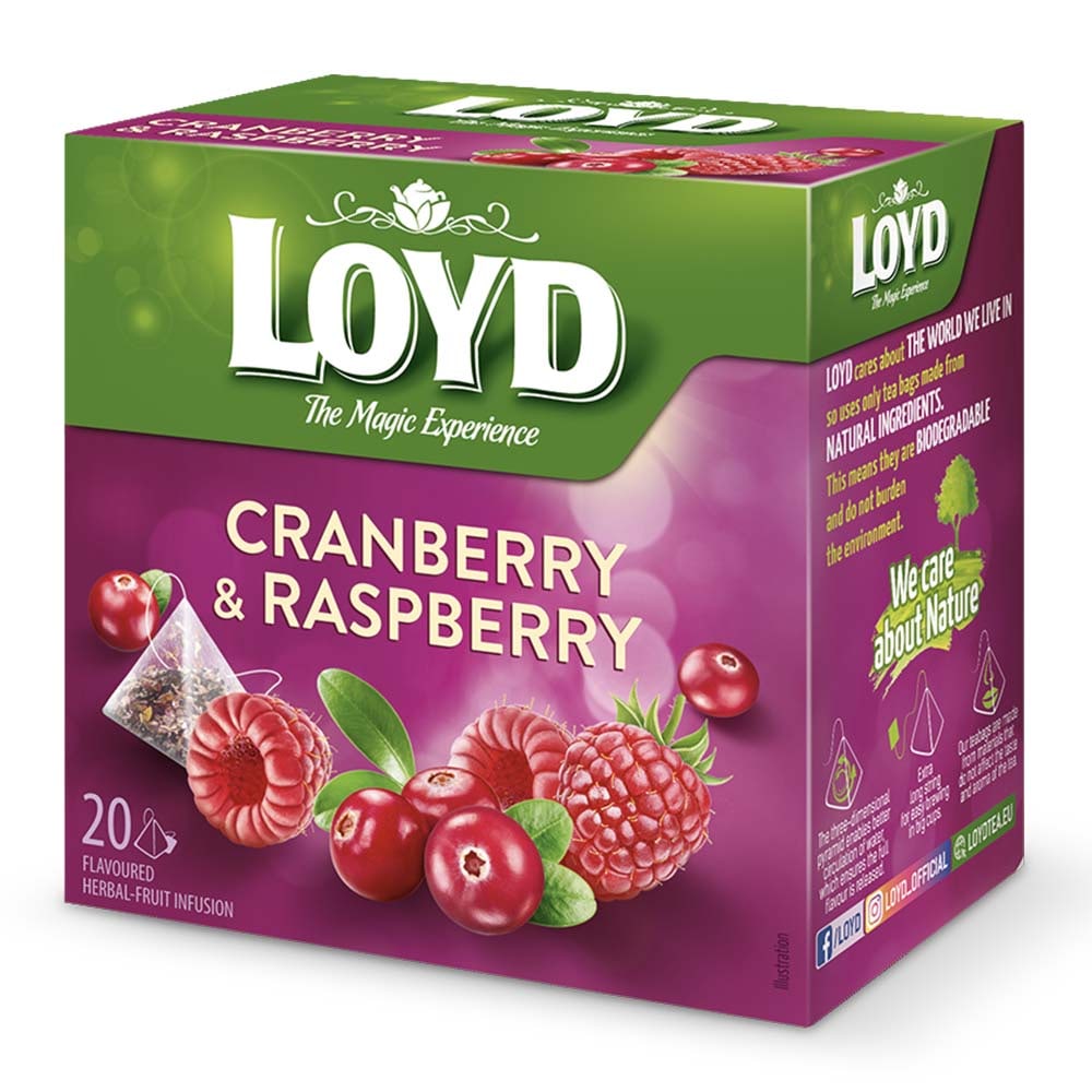 Loyd Cranberry & Raspberry 20 tea bags