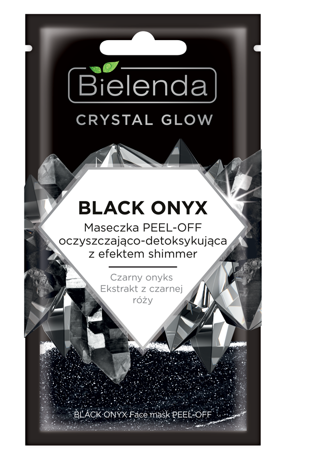 Bielenda Crystal Glow Black Onyx Cleansing and Detoxifying Peel-Off Face Mask 8g