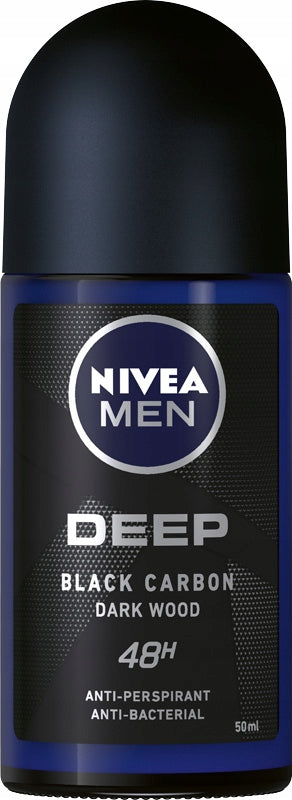 Nivea Men Deep Black Carbon Dark Wood 48H Antyperspirant w kulce 50ml 