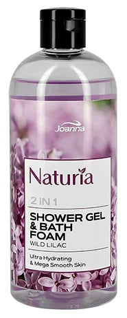Joanna Naturia 2in1 Shower Gel & Bath Foam Wild Lilac Scent 400ml