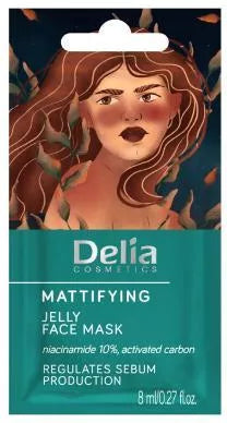 Delia Matująca maska ​​w żelu do twarzy 8ml