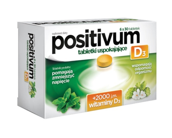 Positivum D3 Sedative Tablets 6 x 30 tablets