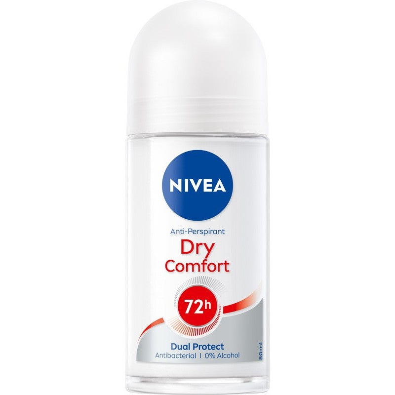 Nivea Dry Comfort 72h Antyperspirant w kulce Dual Protect 0% Alkohol 50ml