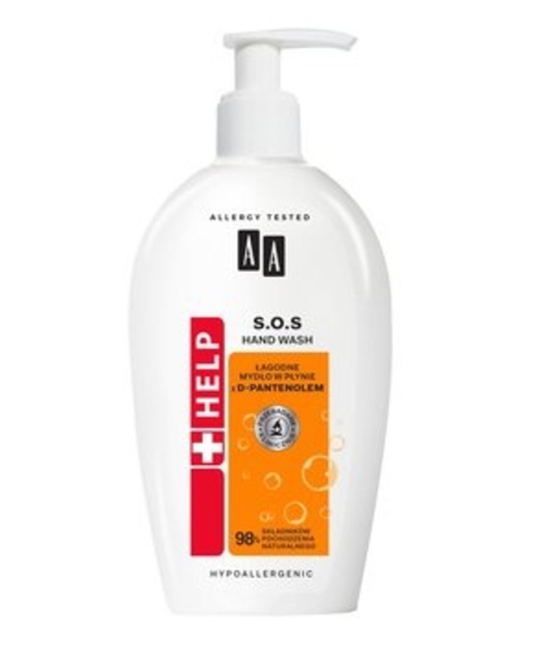 AA Help SOS Mild Liquid Soap with D-Panthenol Hypoallergenic 300ml