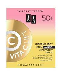 AA Vita C Lift 50+ Ujędrniający i koloryzujący krem ​​na noc na noc 50ml