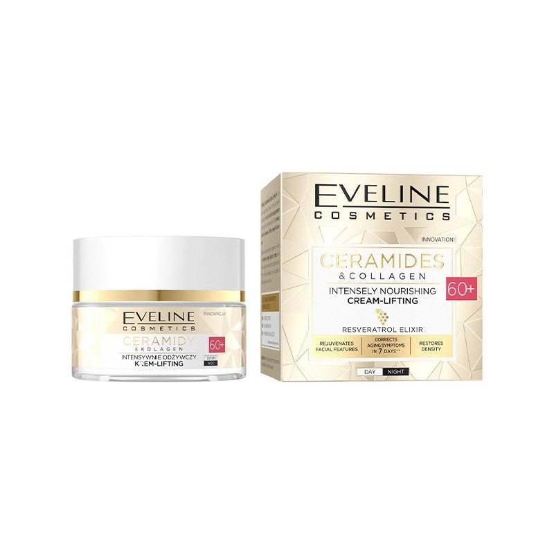 Eveline Ceramides & Collagen 60+ Intensely Nourishing Lifting Face Cream Day/Night 50ml