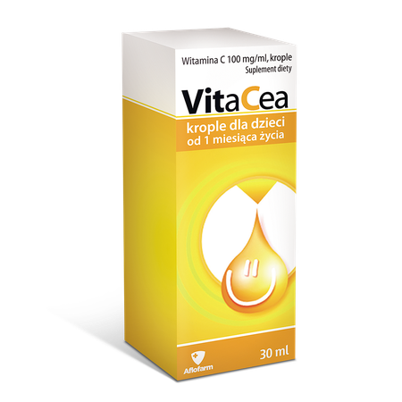 VitaCea Witamina C krople 100mg/ml dla dziecka od 1 miesiąca życia 30ml