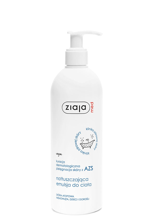 Ziaja Med Dermatologic Therapy AZS Moisturizing Body Emulsion for Atopic Dermatitis 400ml