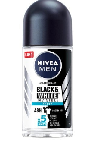 Nivea Men Black & White Invisible Fresh 48H Antyperspirant w kulce 50ml