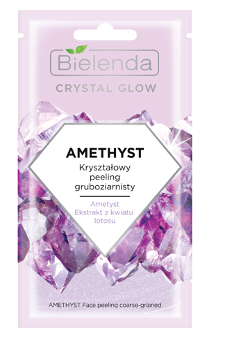 Bielenda Crystal Glow Ametyst Gruby Peeling do twarzy 8g