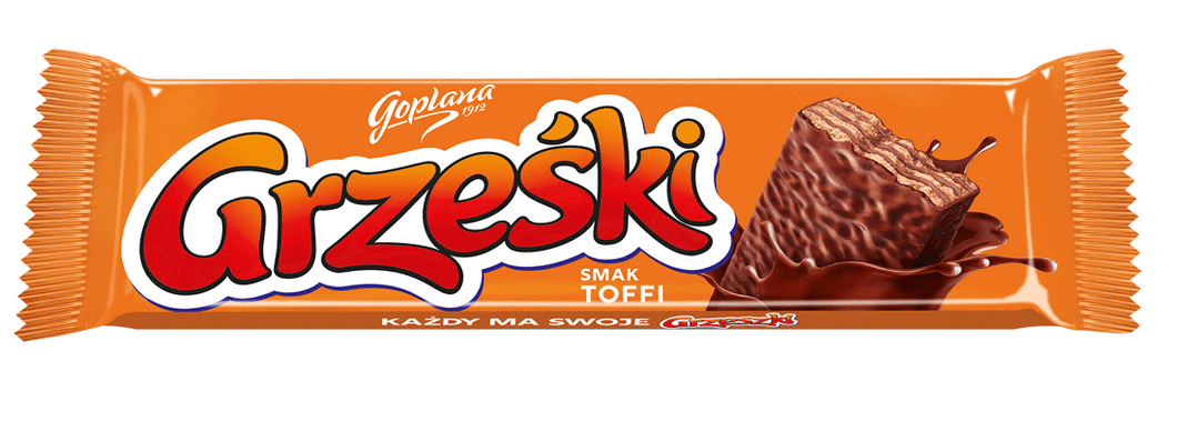 Goplana Grzeski Toffi In Chocolate ( Wafelki Toffi W Czekoladzie) 36g