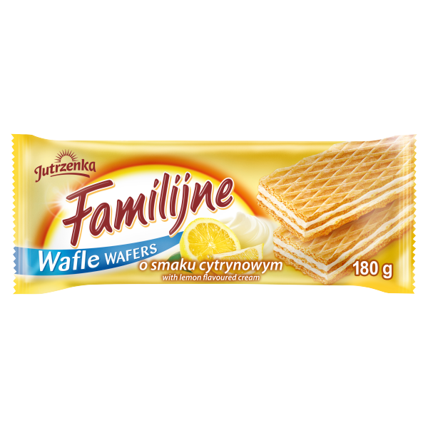 Jutrzenka Family Wafers Lemon (Cytrynowe) 180g