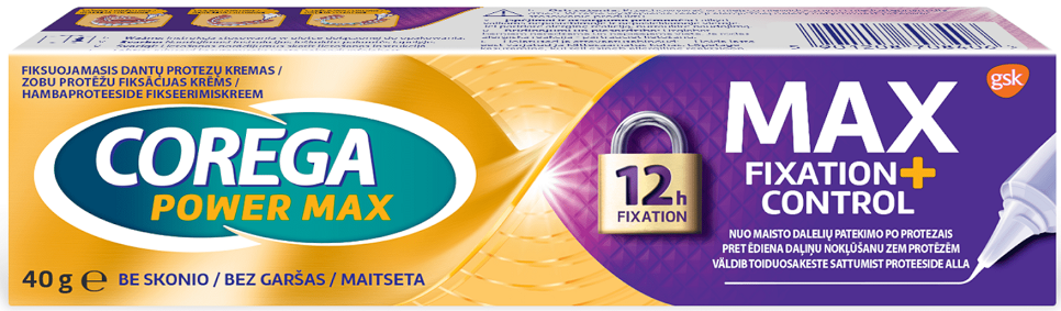 Corega Krem do protez dentystycznych Max Control 40g