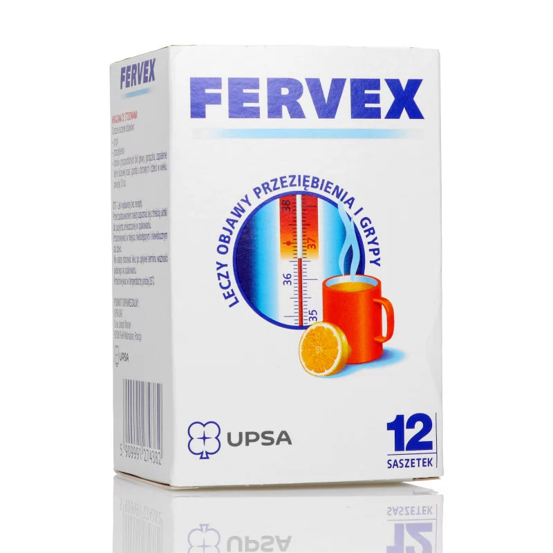 Fervex Box Fervex, granules for cold and flu symptoms, 12 sachets x 13 g – Zdrowie ...