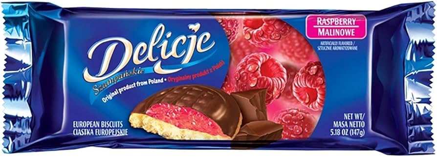 Delicje Raspberry 147 g european biscuits