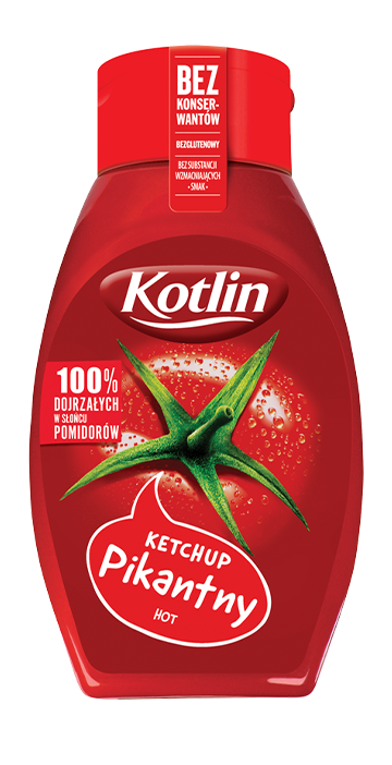 Kotlin Ketchup Hot (Ketchup Pikantny) 450g