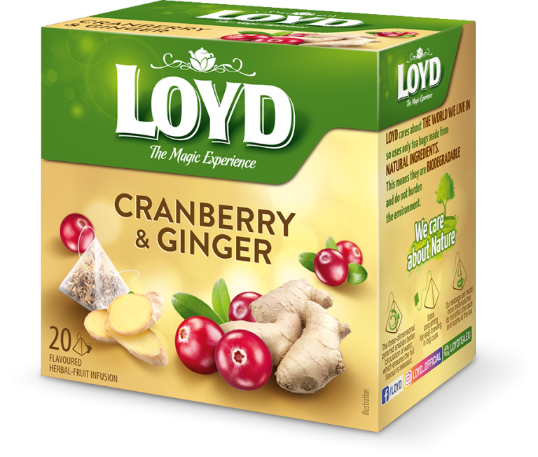 Loyd Cranberry & Ginger 20 tea bags