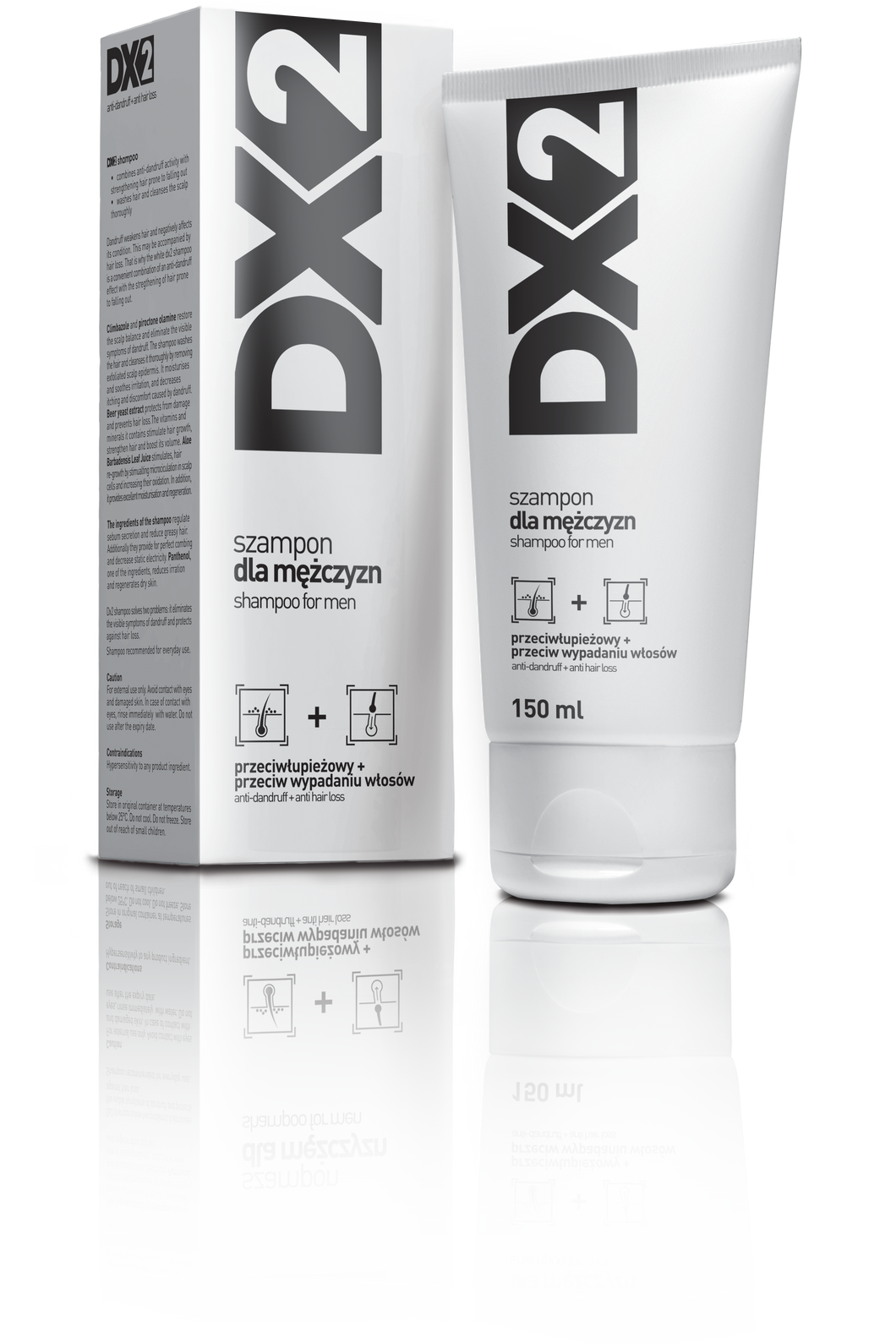 DX2 Anti-Dandruff + Anti-Hair-Loss Shampoo 150ml
