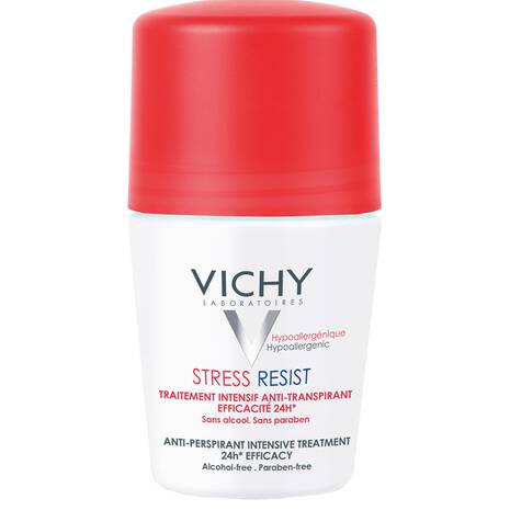 Vichy Stress Resist 72h Antyperspirant Kuracja Nadmierne Pocenie Skóra Wrażliwa Roll-On Bezalkoholowy 50ml