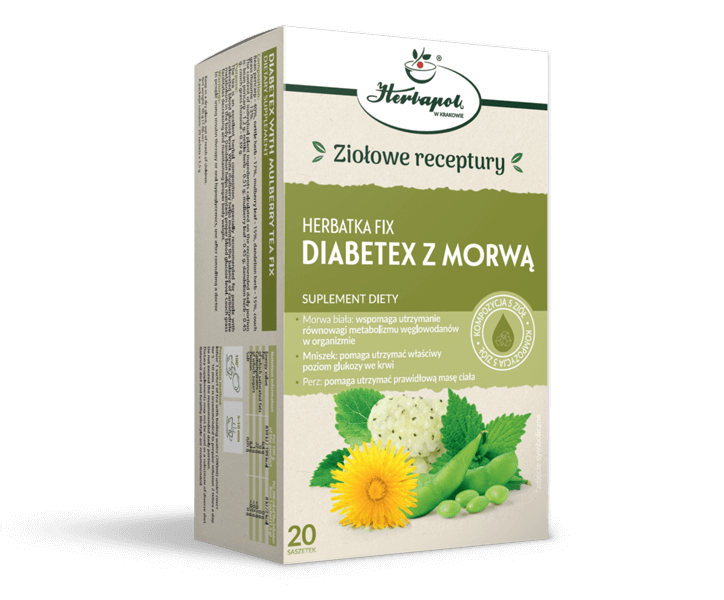 HERBAPOL DIABETEX fix tea with MULBERRY 20 sachets