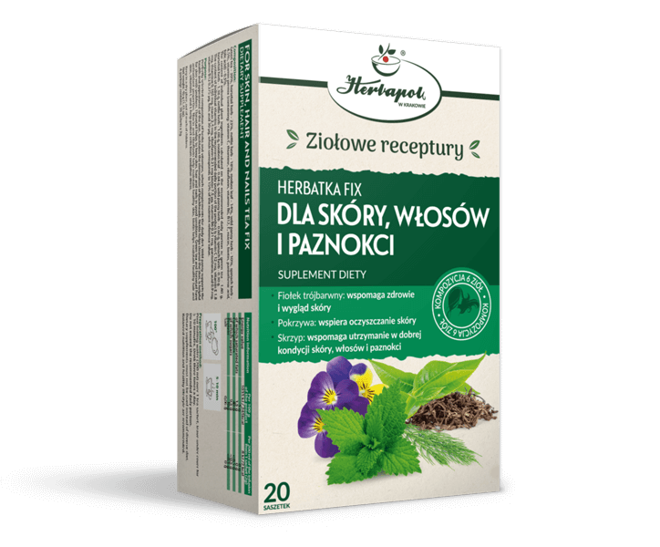 HERBAPOL Fix tea FOR SKIN, HAIR AND NAILS 20 sachets