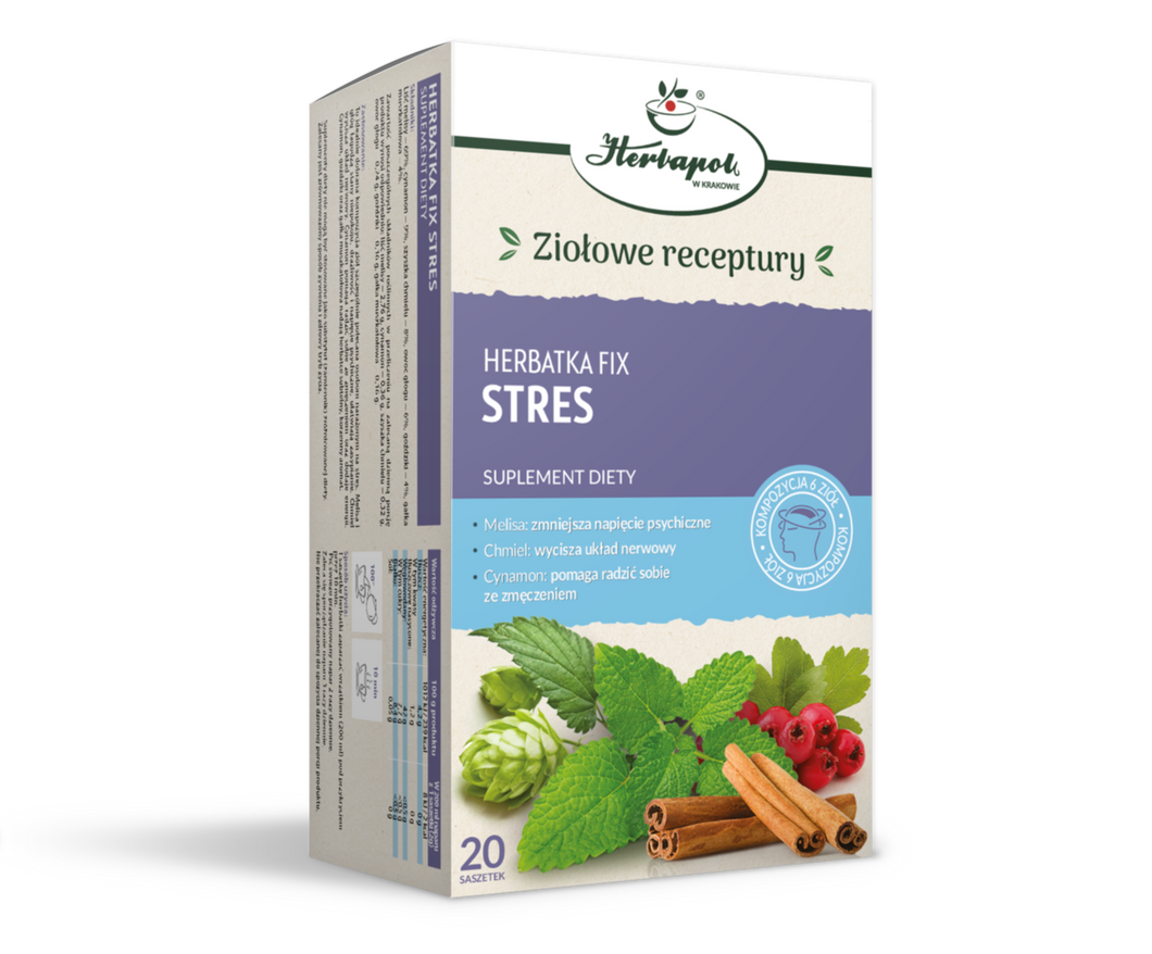 HERBAPOL STRESS fix tea 20 sachets