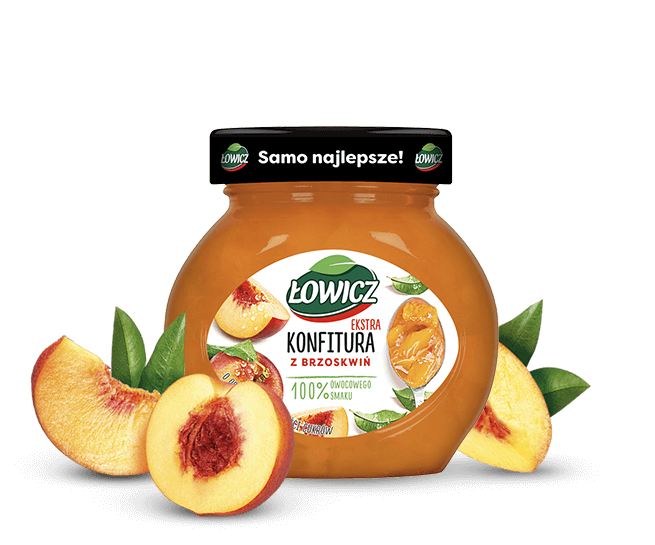 Lowicz Confiture Peach (Brzoskwiniowa) 240g