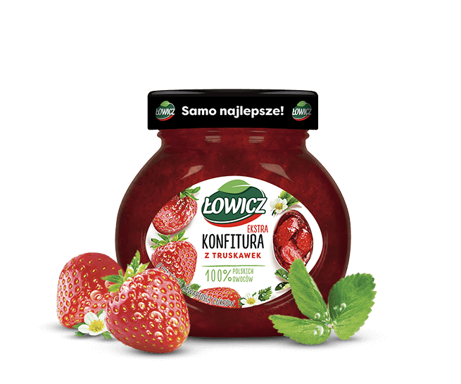 Lowicz Confiture Strawberry (Truskawkowa) 240g