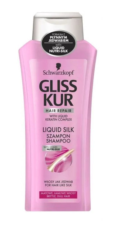 Schwarzkopf Gliss Hair Repair Liquid Silk Shine Shampoo for Brittle Dull Hair 400ml