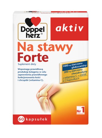 Doppelherz Aktiv For joints Forte, Na Stawy Forte, 60 capsules, proper production of collagen to ensure the proper functioning of bones