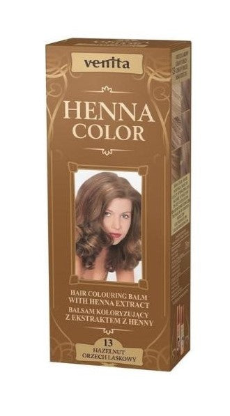 VENITA Henna Color balsam koloryzujący z ekstraktem z henny 13 Orzech Laskowy 75ml