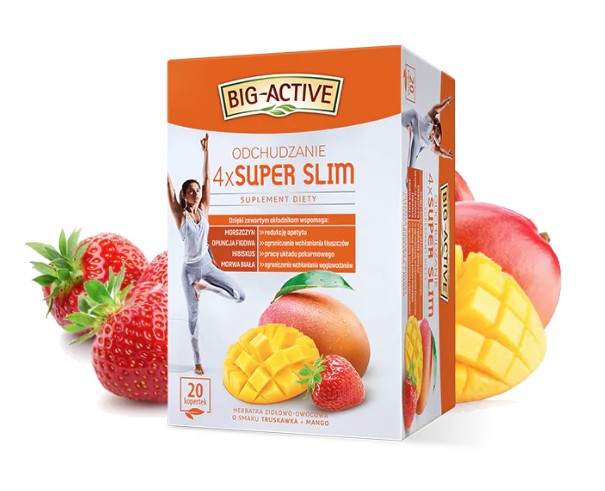 Big-Active Tea 4 X SUPER SLIM Burning 20 sachets – Zdrowie & Uroda