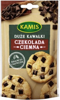 Kamis Czekolada Ciemna Duze Kawalki 100g Dark Choco Chunks