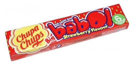 Chupa Chups Babol Gum - Strawberry 8g