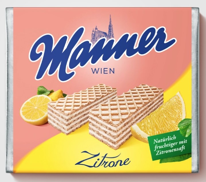 MANNER ZITRONENCREME WAFERS 75 G.