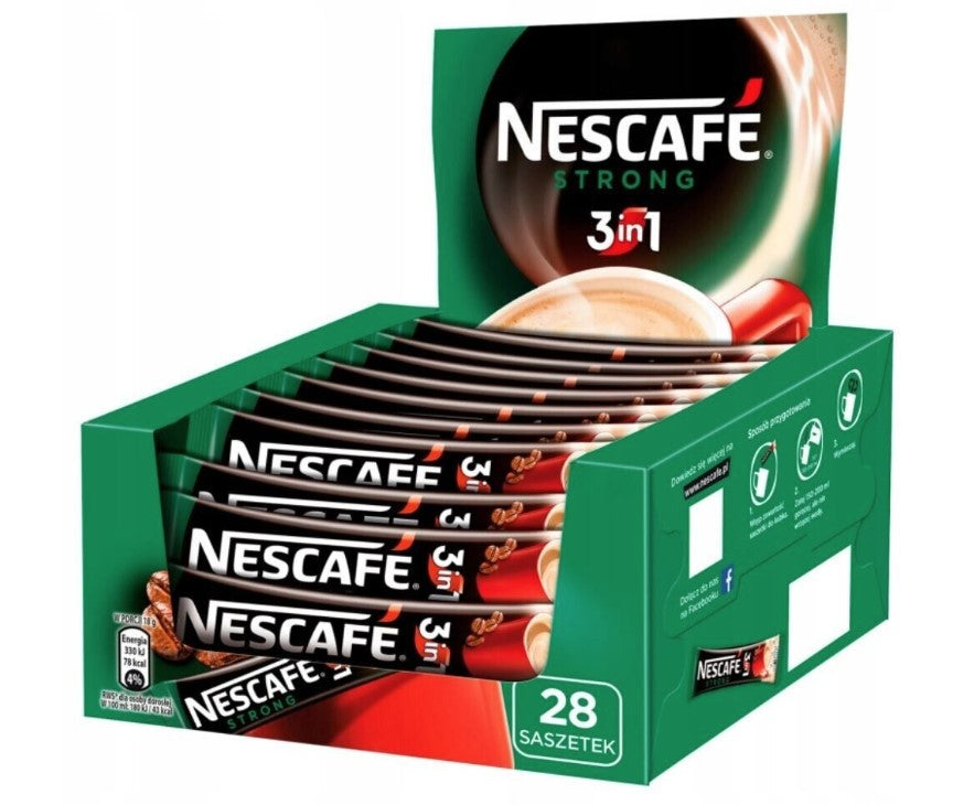 NESCAFE 3 IN 1 STRONG BOX 28 X 14 G.