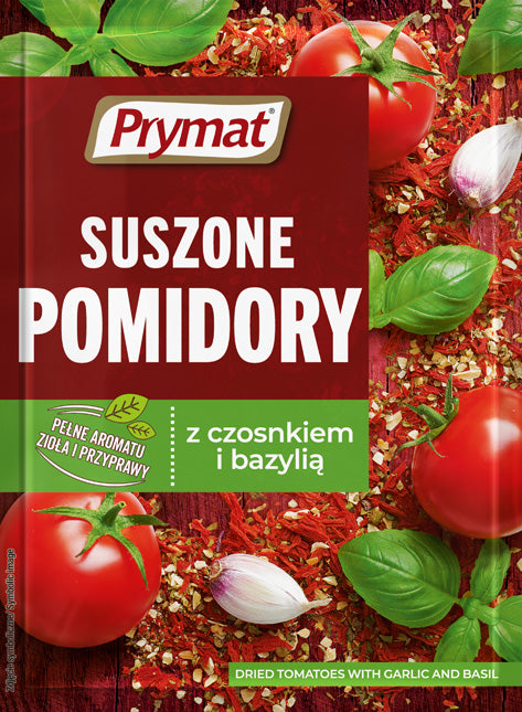 Prymat Pomidory Suszone Z Czosnkiem I Bazylia 15g