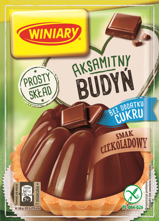 Winiary Pudding Sugar Free Chocolate (Budyn Czekoladowy Bez Cukru) 38g