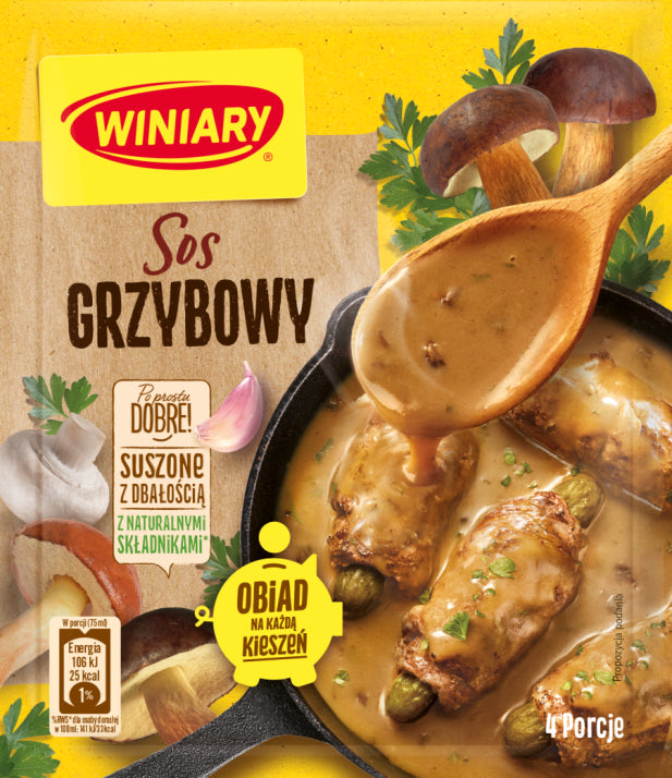 Winiary Sauce Gravy Mushroom (Sos Grzybowy) 28g