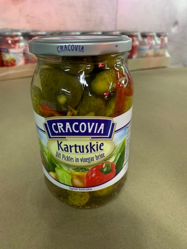 CRACOVIA KARTUSKIE PICKLES (ogorki kartuskie) 860 g