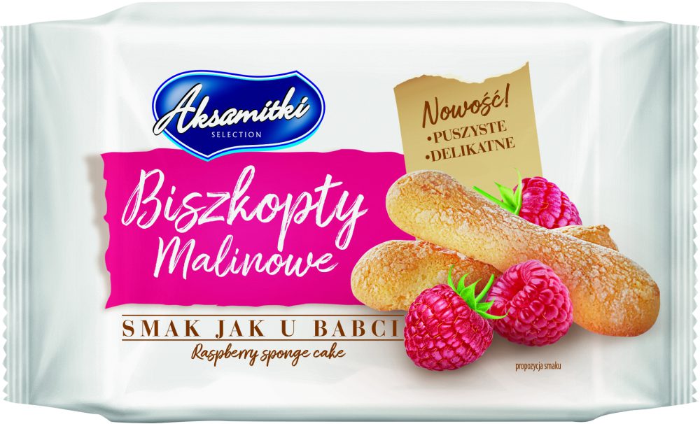 Biszkopty Malinowe 80g