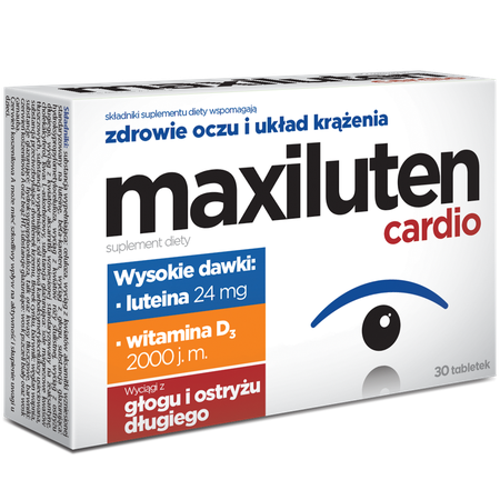 Maxiluten Cardio Zdrowie oczu i układu sercowo-naczyniowego 30 tabletek 