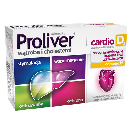 Proliver Cardio D3 Wątroba i Cholesterol 30 tabletek