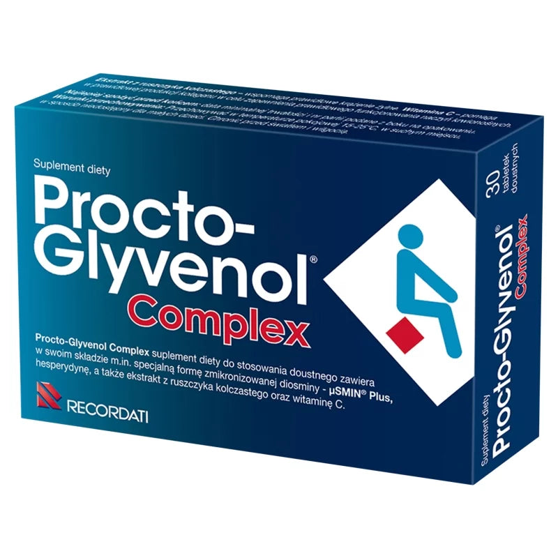 Procto-Glyvenol Complex, tablets for people who suffer from hemorrhoids, 30 pcs.