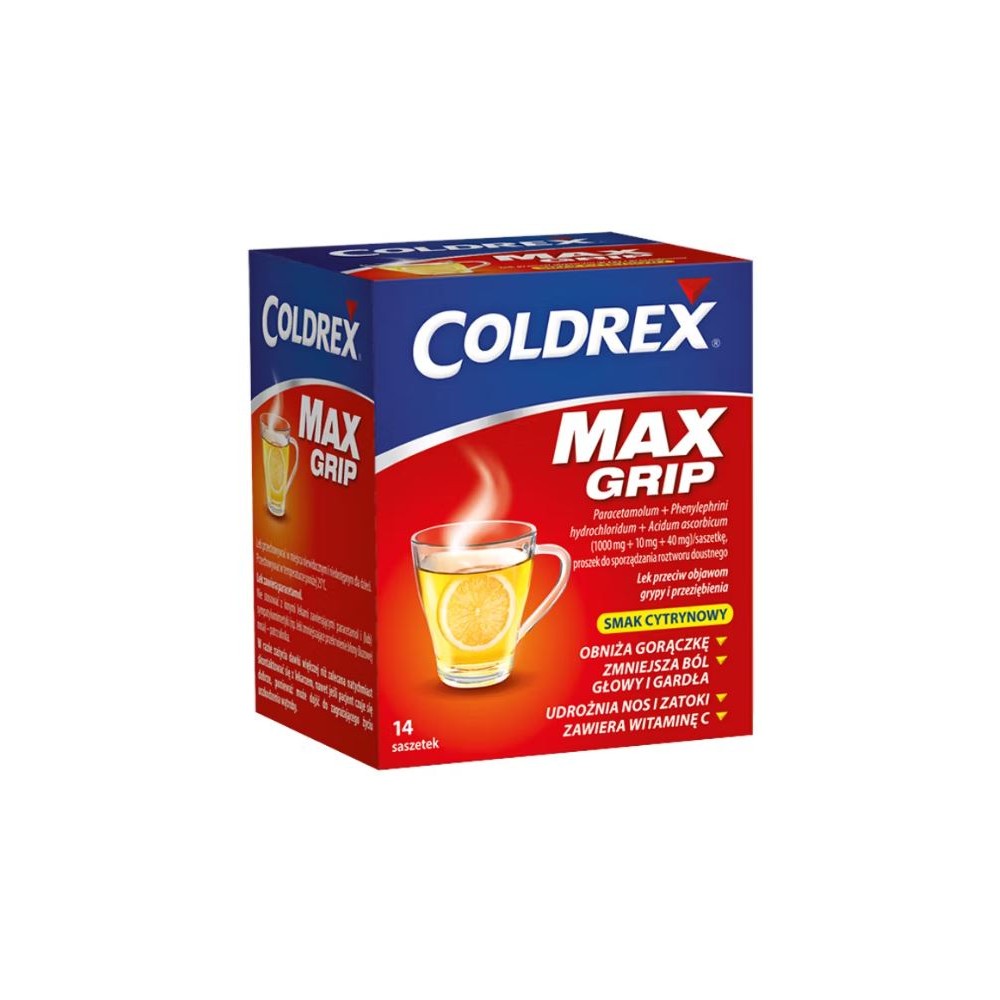 Coldrex MaxGrip, powder/sp. oral solution, 14 sachet.