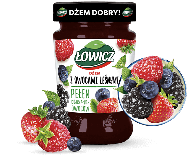 Lowicz Jam Forest Fruits (Owoce Lesne) 280g