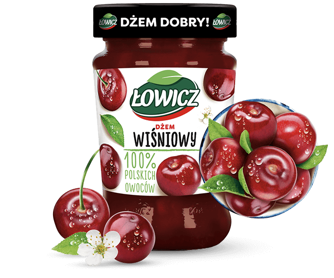 Lowicz Jam Cherry (Wisniowy) 450g