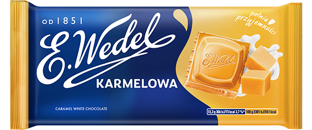 Wedel Carmel White Chocolate (Biala Karmelowa) 80g